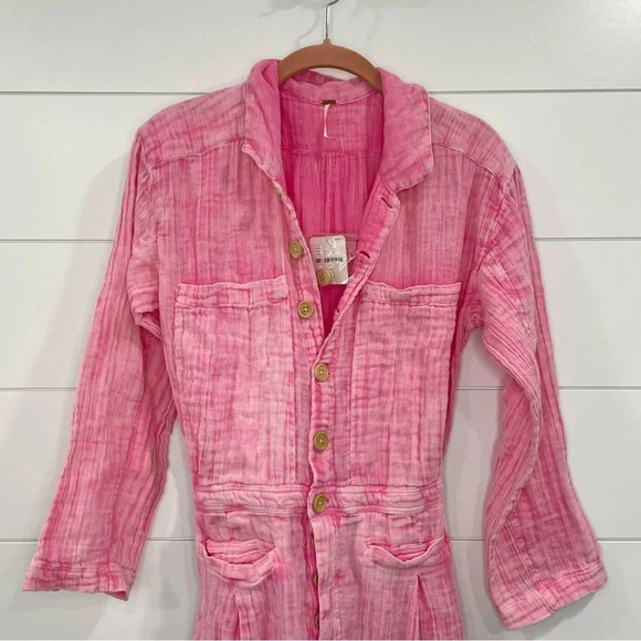 NWT Free People Madrid Double Cloth One Piece XS - Picture 3 of 13